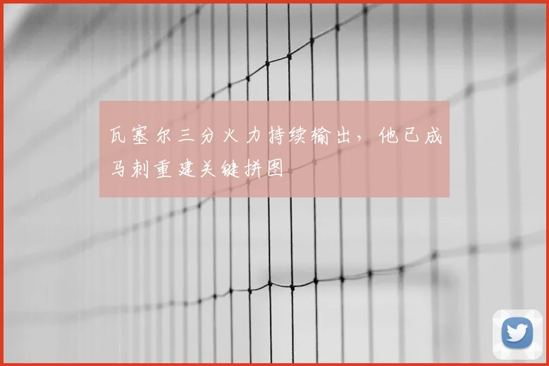 瓦塞尔三分火力持续输出,他已成马刺重建关键拼图
